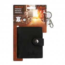 ΠΟΡΤΟΦΟΛΙ ΔΕΡΜΑΤΙΝΟ ΓΙΑ ΚΑΡΤΕΣ & ΧΡΗΜΑΤΑ BIKER WALLET ME 45cm ΑΛΥΣΙΔΑ RFID ΠΡΟΣΤΑΣΙΑ ΣΕ ΜΑΥΡΟ ΧΡΩΜΑ LAMPA - 1 Τεμ. Διάφορα Αξεσουάρ americat.gr