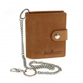 ΠΟΡΤΟΦΟΛΙ ΔΕΡΜΑΤΙΝΟ ΓΙΑ ΚΑΡΤΕΣ & ΧΡΗΜΑΤΑ BIKER WALLET ME 45cm ΑΛΥΣΙΔΑ RFID ΠΡΟΣΤΑΣΙΑ ΣΕ ΚΑΦΕ ΧΡΩΜΑ LAMPA - 1 Τεμ. Διάφορα Αξεσουάρ americat.gr