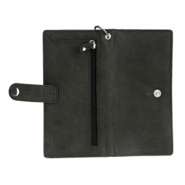 ΠΟΡΤΟΦΟΛΙ ΔΕΡΜΑΤΙΝΟ ΓΙΑ ΚΑΡΤΕΣ/ΧΡΗΜΑΤΑ/ΔΙΠΛΩΜΑ TRUCKER WALLET 45cmΑΛΥΣΙΔΑ RFID ΠΡΟΣΤΑΣΙΑ ΜΑΥΡΟ ΧΡΩΜΑ LAMPA - 1 τεμ. Διάφορα Αξεσουάρ americat.gr