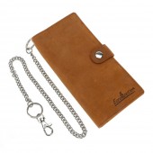 ΠΟΡΤΟΦΟΛΙ ΔΕΡΜΑΤΙΝΟ ΓΙΑ ΚΑΡΤΕΣ/ΧΡΗΜΑΤΑ/ΔΙΠΛΩΜΑ TRUCKER WALLET 45cmΑΛΥΣΙΔΑ RFID ΠΡΟΣΤΑΣΙΑ ΚΑΦΕ ΧΡΩΜΑ LAMPA - 1 τεμ. Διάφορα Αξεσουάρ americat.gr