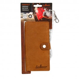 ΠΟΡΤΟΦΟΛΙ ΔΕΡΜΑΤΙΝΟ ΓΙΑ ΚΑΡΤΕΣ/ΧΡΗΜΑΤΑ/ΔΙΠΛΩΜΑ TRUCKER WALLET 45cmΑΛΥΣΙΔΑ RFID ΠΡΟΣΤΑΣΙΑ ΚΑΦΕ ΧΡΩΜΑ LAMPA - 1 τεμ. Διάφορα Αξεσουάρ americat.gr