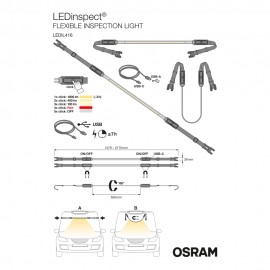 ΦΑΚΟΣ ΕΡΓΑΣΙΑΣ ΟΧΗΜΑΤΩΝ ΜΕ ΕΥΚΑΜΠΤΟ LED 2,10m ΚΑΙ USB-C LEDINSPECT FLEXIBLE INSPECTION LIGHT OSRAM - 1 ΤΕΜ. Φακοί americat.gr