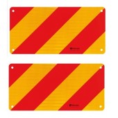 ΑΝΑΚΛΑΣΤΙΚΟ ΣΗΜΑ ΣΕ ΠΑΝΕΛ ΑΛΟΥΜΙΝΙΟΥ ΚΟΚΚΙΝΟ/ΠΟΡΤΟΚΑΛΙ 565x280mm LAMPA - 2 ΤΕΜ Ανακλαστήρες americat.gr