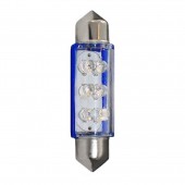 ΛΑΜΠΑΚΙΑ ΠΛΑΦΟΝΙΕΡΑΣ C5W/C10W 12V 0,66W SV8,5 41mm LED 6xFlux 3mm ΜΠΛΕ 1ΤΕΜ. M-TECH Πλαφονιέρας americat.gr