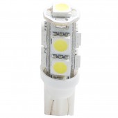 T10 W5W 12V W2,1x9,5d LED 9xSMD5050 ΛΕΥΚΟ (ΚΑΡΦΩΤΟ ΑΚΑΛΥΚΟ) 1ΤΕΜ. M-TECH Χωρίς Κάλυκα americat.gr