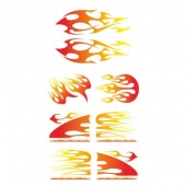 Aυτοκόλλητα Φλόγες σε κόκκινο χρώμα kit - Lampa - 7 τεμ. Αυτοκόλλητα Διακοσμητικά americat.gr