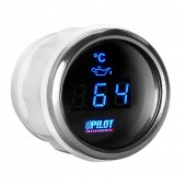 ΟΡΓΑΝΟ ΘΕΡΜΟΚΡΑΣΙΑΣ ΛΑΔΙΟΥ ΨΗΦΙΑΚΟ ΜΑΥΡΟ ΜΕ ΛΕΥΚΟ ΦΩΣ BLACK DIGITAL SERIES 9-32V 52mm Θερμοκρασία Λαδιού americat.gr