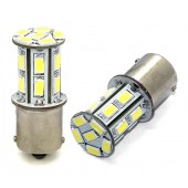 P21W 12V BA15s LED 18xSMD5630 PREMIUM ΛΕΥΚΟ (ΜΟΝΟΠΟΛΙΚΟ) 1ΤΕΜ. Με Κάλυκα americat.gr