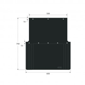ΛΑΣΠΩΤΗΡΕΣ ΦΟΡΤΗΓΟΥ PVC ΜΑΥΡΟΙ ΜΕ ΕΓΚΡΙΣΗ 650x750x550mm LAMPA - 2 ΤΕΜ. Λασπωτήρες americat.gr