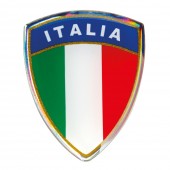 ΑΥΤΟΚΟΛΛΗΤΟ ΣΗΜΑ 3D ΣΗΜΑΙΑ ΙΤΑΛΙΑΣ ΕΜΒΛΗΜΑ 35x45mm LAMPA - 1 Τεμ. Αυτοκόλλητα Διακοσμητικά americat.gr