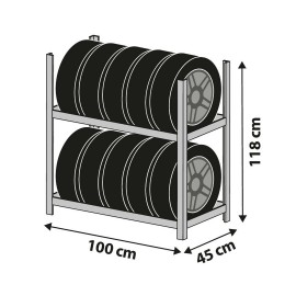 ΣΤΑΝΤ 6-10 ΕΛΑΣΤΙΚΩΝ ΜΕΤΑΛΛΙΚΟ 100x118x45cm (MAX 290 kg) STAND americat.gr