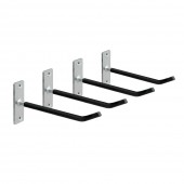 ΒΑΣΗ ΤΟΙΧΟΥ / ΣΤΗΡΙΓΜΑΤΑ ΕΛΑΣΤΙΚΩΝ/ΖΑΝΤΩΝ 40kg MAX 25x1cm ΜΕ ΚΙΤ ΤΟΠΟΘΕΤΗΣΗΣ LAMPA - 4 ΤΕΜ. Ειδη Συνεργείου americat.gr