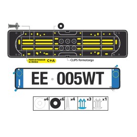 ΠΛΑΙΣΙΟ ΠΙΝΑΚΙΔΩΝ MAYPO ΝΕΕΣ ABS 51,5x12 Πινακίδες και Σήμανση americat.gr