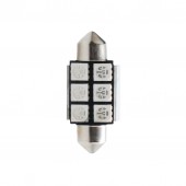 ΛΑΜΠΑΚΙΑ ΠΛΑΦΟΝΙΕΡΑΣ C5W/C10W 12V 1,44W SV8,5 36mm CAN-BUS+RADIATOR LED 6xSMD5050 PREMIUM ΜΠΛΕ 1ΤΕΜ. Πλαφονιέρας americat.gr