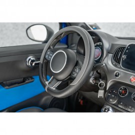 Lampa - Κάλυμμα Τιμονιού NOBLE (M) 37/39cm Μαύρο / Γκρί άοσμο διάτρητο αντιολισθητικό μαλακό ultra soft Skeentex - 1 τεμ. (L3290.1) Διάμετρος 37-39 cm americat.gr