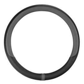 Lampa - Κάλυμμα Τιμονιού NOBLE (M) 37/39cm Μαύρο / Γκρί άοσμο διάτρητο αντιολισθητικό μαλακό ultra soft Skeentex - 1 τεμ. (L3290.1) Διάμετρος 37-39 cm americat.gr