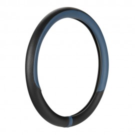 Lampa - Κάλυμμα Τιμονιού NOBLE (M) 37/39cm Μαύρο / Μπλε άοσμο διάτρητο αντιολισθητικό μαλακό ultra soft Skeentex - 1 τεμ. (L3290.2) Διάμετρος 37-39 cm americat.gr