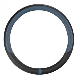 Lampa - Κάλυμμα Τιμονιού NOBLE (M) 37/39cm Μαύρο / Μπλε άοσμο διάτρητο αντιολισθητικό μαλακό ultra soft Skeentex - 1 τεμ. (L3290.2) Διάμετρος 37-39 cm americat.gr