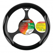 ΚΑΛΥΜΜΑ ΤΙΜΟΝΙΟΥ SILVERSTONE (S) 35/37cm ΔΕΡΜΑΤΙΝΗ ΜΑΥΡΟ/ΓΚΡΙ ΑΟΣΜΟ ECO-FRIENDLY Διαμετρος 35-37 cm americat.gr