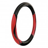 Lampa Κάλυμμα Τιμονιού Αυτοκινήτου Silverstone 37-39εκ. Άοσμο Με Carbon πρόσθετα λαβές Ultra-soft Skeentex Κόκκινο 1-τεμ. (L3294.6) Διάμετρος 37-39 cm americat.gr