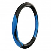 Lampa Κάλυμμα Τιμονιού Αυτοκινήτου Silverstone 37-39εκ. Άοσμο Με Carbon πρόσθετα λαβές Ultra-soft Skeentex Μπλε Μαύρο 1-τεμ. (L3294.7) Διάμετρος 37-39 cm americat.gr