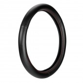 Lampa Κάλυμμα Τιμονιού Αυτοκινήτου Racing Premium 37-39εκ. Άοσμο ανάγλυφο από Ultra soft Skeentex Μαύρο Κόκκινο 1-τεμ. (L3316.7) Διάμετρος 37-39 cm americat.gr