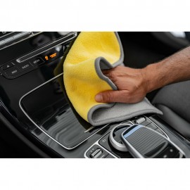 Lampa - Πανάκι καθαρισμού Microfibre (Μικροΐνες) Διπλής Όψης Premium (30x30 cm) - Γκρι / Κίτρινο - 1 τεμ. (L3717.9) Πανιά και Σφουγγάρια americat.gr