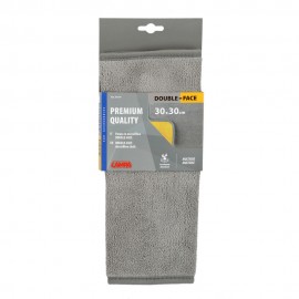 Lampa - Πανάκι καθαρισμού Microfibre (Μικροΐνες) Διπλής Όψης Premium (30x30 cm) - Γκρι / Κίτρινο - 1 τεμ. (L3717.9) Πανιά και Σφουγγάρια americat.gr