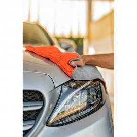 Lampa - Πανάκι καθαρισμού Microfibre (Μικροΐνες) Διπλής Όψης Premium (40x60 cm) - Γκρι / Πορτοκαλί - 1 τεμ. (L3718.2) Πανιά και Σφουγγάρια americat.gr