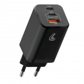 ΦΟΡΤΙΣΤΗΣ ΜΕ ΟΙΚΙΑΚΗ ΠΡΙΖΑ HOME ROCKET 65W 100/230V 65W ΜΕ 3 ΘΥΡΕΣ USB (USB-A+USB-Cx2) QUICK CHARGE LAMPA - 1 ΤΕΜ. Φορτιστές Σπιτιού americat.gr