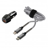 ΦΟΡΤΙΣΤΗΣ ΑΝΑΠΤΗΡΑ ΜΕ 2 USB ΚΑΙ ΚΑΛΩΔΙΟ ΦΟΡΤΙΣΗΣΚΑΙΣΥΓΧΡΟΝΙΣΜΟΥ 100cm APPLE LIGHTING KIT PRO 18W 12/24V Φορτιστές 12 και 24V americat.gr