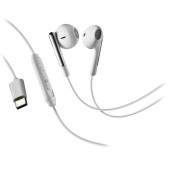 ΑΚΟΥΣΤΙΚΑ ΜΕ ΜΙΚΡΟΦΩΝΟ FLOW JACK ΛΕΥΚΟ ΧΡΩΜΑ ΜΕ ΚΑΛΩΔΙΟ TYPE-C 120cm LAMPA - 1 ΤΕΜ. Ακουστικά και Ηχεία americat.gr