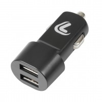 ΑΝΤΑΠΤΟΡΑΣ ΑΝΑΠΤΗΡΑ ΜΕ 2 ΘΥΡΕΣ USB 12/24V 2100 mA ESSENTIALS LINE (ΜΑΥΡΟ) Φορτιστές 12 και 24V americat.gr