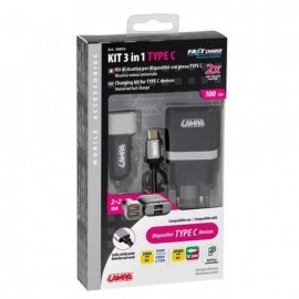 ΚΑΛΩΔΙΟ ΦΟΡΤΙΣΗΣ SILVER LINE USB TYPE C -100 cm (ΔΙΠΛΟΣ ΑΝΤΑΠΤΟΡΑΣ ΑΝΑΠΤΗΡΑ 12/24V ΚΑΙ ΠΡΙΖΑ 220 V)  Φορτιστές 12 και 24V americat.gr