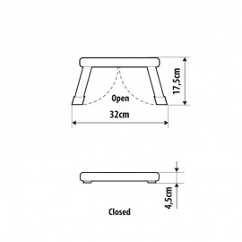 Lampa - Σκαλοπάτι Τροχόσπιτου Αντιολισθητικό Αναδιπλούμενο Ύψους 17,5 cm με Μέγιστο Βάρος 150 kg - 1 Τεμ. (L4070.8) ΝΕΑ ΠΡΟΪΟΝΤΑ americat.gr