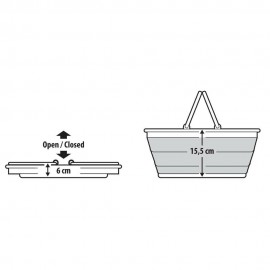 ΚΑΛΑΘΙ ΜΕΤΑΦΟΡΑΣ ΠΙΚ ΝΙΚ ΠΤΥΣΣΟΜΕΝΟ 6>15,5cm ΜΕ ΧΕΙΡΟΛΑΒΕΣ 8,5LT ΛΕΥΚΟ/ΓΚΡΙ Διάφορα Αξεσουάρ americat.gr
