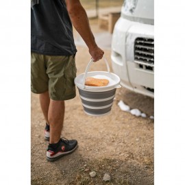 ΚΟΥΒΑΣ ΠΛΥΣΙΜΑΤΟΣ/ΚΑΛΑΘΙ ΜΕΤΑΦΟΡΑΣ ΑΝΤΙΚΕΙΜΕΝΩΝ ΠΤΥΣΣΟΜΕΝΟΣ 5>25cm ΜΕ ΧΕΙΡΟΛΑΒΗ 10LT ΛΕΥΚΟ/ΓΚΡΙ Είδη Καθαρισμού americat.gr