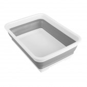 ΚΟΥΒΑΣ ΠΛΥΣΙΜΑΤΟΣ/ΚΑΛΑΘΙ ΜΕΤΑΦΟΡΑΣ ΑΝΤΙΚΕΙΜΕΝΩΝ ΠΤΥΣΣΟΜΕΝΟΣ 5>25cm ΜΕ ΧΕΙΡΟΛΑΒΗ 10LT ΛΕΥΚΟ/ΓΚΡΙ Διάφορα Αξεσουάρ americat.gr