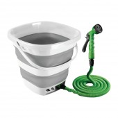 ΚΟΥΒΑΣ ΠΛΥΣΙΜΑΤΟΣ ΠΤΥΣΣΟΜΕΝΟΣ 15LT ΜΕ ΗΛΕΚΤΡΙΚΗ ΑΝΤΛΙΑ ΝΕΡΟΥ ΚΑΙ ΛΑΣΤΙΚΟ 2>5m AQUAROVER ΝΕΑ ΠΡΟΪΟΝΤΑ americat.gr