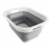 ΛΕΚΑΝΗ ΠΤΥΣΣΟΜΕΝΗ 6,5>24,5cm ΜΕ ΕΝΣΩΜΑΤΩΜΕΝΕΣ ΛΑΒΕΣ ΜΕΤΑΦΟΡΑΣ 8,5LT ΛΕΥΚΟ/ΓΚΡΙ Διάφορα Αξεσουάρ americat.gr