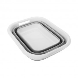 ΛΕΚΑΝΗ ΠΤΥΣΣΟΜΕΝΗ 6,5>24,5cm ΜΕ ΕΝΣΩΜΑΤΩΜΕΝΕΣ ΛΑΒΕΣ ΜΕΤΑΦΟΡΑΣ 8,5LT ΛΕΥΚΟ/ΓΚΡΙ Διάφορα Αξεσουάρ americat.gr