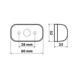 ΦΩΣ ΟΓΚΟΥ 10-30V ΜΕ 4 LED ΠΟΡΤΟΚΑΛΙ 60x32x25mm 1ΤΕΜ. Φώτα Ογκου americat.gr