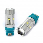 PWY24W 12/24V PG18.5d-1 7W LED 8xCREE PREMIUM ΛΕΥΚΟ M-TECH 1 ΤΕΜ, Με Κάλυκα americat.gr