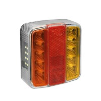 Lampa Πίσω Φανάρι Τρέιλερ , Φορτηγού LED 5 Λειτουργιών (Stop / Θέση / Φλας ) - 12V / 24V 1τεμ (L4155.6) Καλωδίωση Τρέιλερ americat.gr