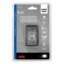 ΦΩΣ ΟΓΚΟΥ 12/24V 1LED ΜΕ ΒΑΣΗ ΚΑΙ ΑΝΑΚΛΑΣΤΗΡΑ ΛΕΥΚΟ LAMPA - 1 TEM. Φώτα Ογκου americat.gr