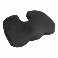 ΜΑΞΙΛΑΡΙ ΚΑΘΙΣΜΑΤΟΣ ERGO SEAT CONTOUR ΜΕ GEL ΚΑΙ ΑΦΡΟ MEMORY FOAM (ΜΑΥΡΟ) - 1 ΤΕΜ. Μαξιλαράκια και Κουβέρτες americat.gr