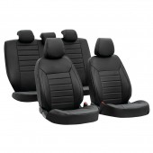 ΚΑΛΥΜΜΑΤΑ ΚΑΘΙΣΜΑΤΩΝ LUXURY LEATHERETTE ΔΕΡΜΑΤΙΝΗ ΑΦΡΩΔΕΣ ΜΑΥΡΟ -4 ΤΕΜ Ολοκληρωμένα σετ Καλυμμάτων americat.gr
