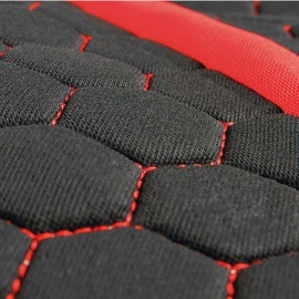 Lampa - Καλύμματα Καθισμάτων Stinger Μαύρο / Κόκκινο από Πολυεστέρα με Αφρώδη Επένδυση, Universal, Συμβατά με Πλευρικούς Αερόσακους - Σετ (L5468.7) Ολοκληρωμένα σετ Καλυμμάτων americat.gr