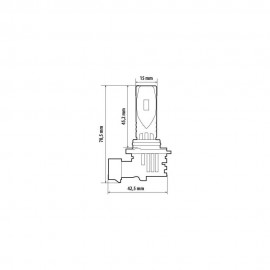 ΛΑΜΠΑ LED HB3 9005 12V P20d 6.500K ΨΥΧΡΟ 3.900lm/ΘΕΡΜΟ 2.400lm 35W HALO LED QUICK FIT ALIEN SERIES LAMPA - 1 ΤΕΜ. Λάμπες americat.gr