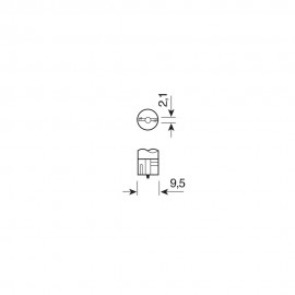 ΛΑΜΠΑ ΑΚΑΛΥΚΗ 12V/W5W 5W Χωρίς Κάλυκα americat.gr
